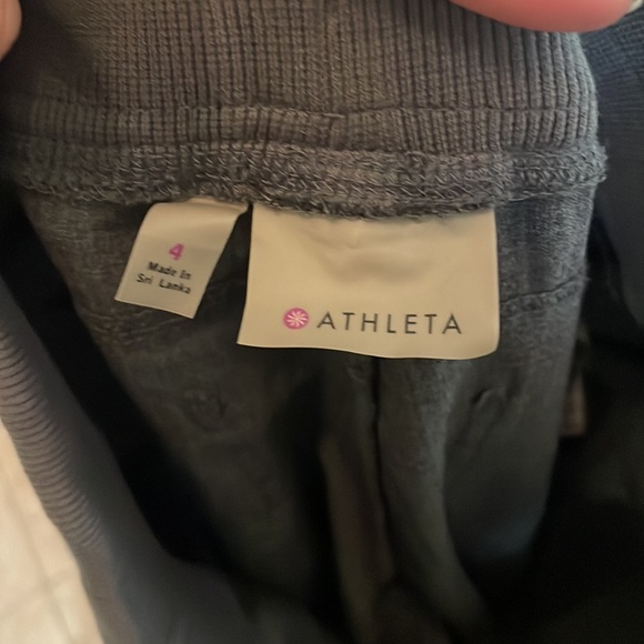 Athelta charcoal grey jumpsuit cuffed pants - Picture 4 of 4